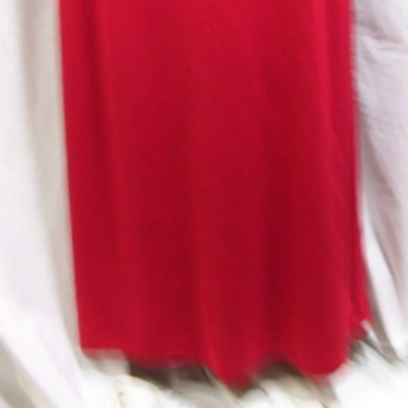 Dress Barn Prom Sexy Red Beaded Sequin Evening Dress Size 12 NWOT - Picture 3 of 4